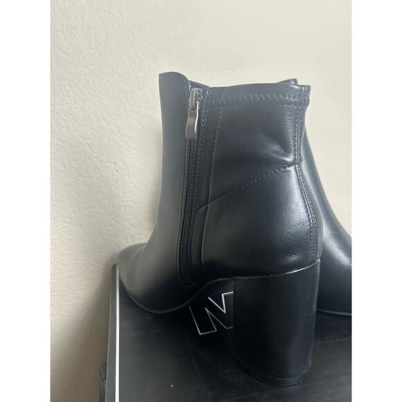 NEW MIA Carla Booties Women’s Size 8.5 Boots Black Chunky Heel Fall Winter Vegan - Picture 14 of 16